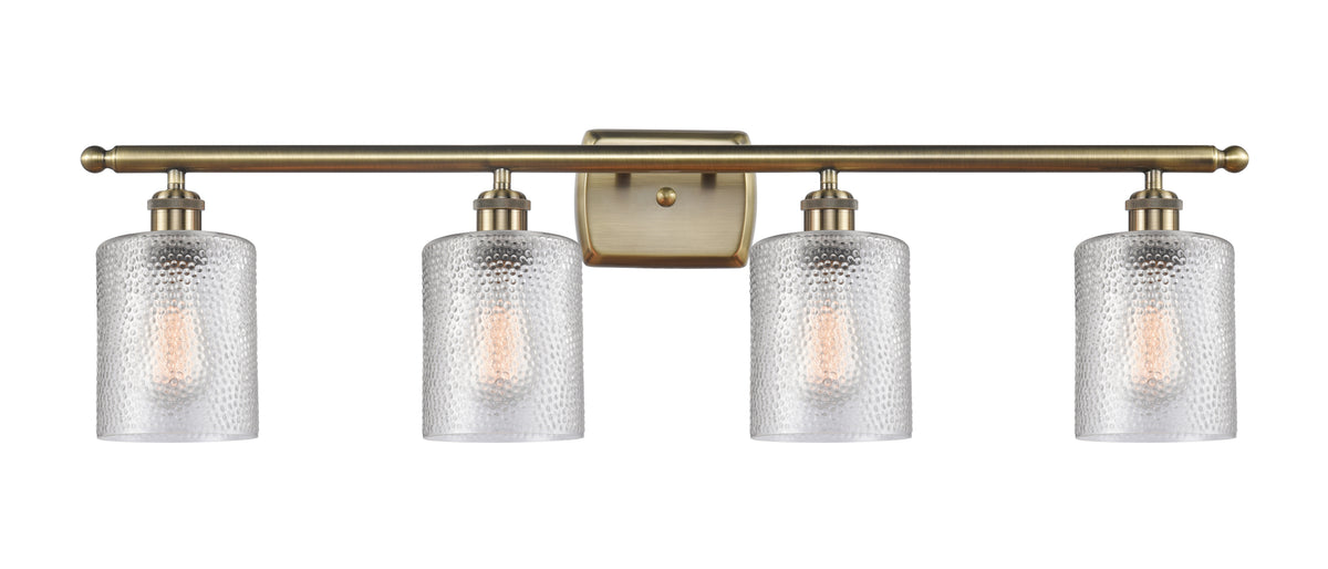 Cobbleskill 35-Inch 4-Light Bath Vanity Light with LED Bulbs Dimmable