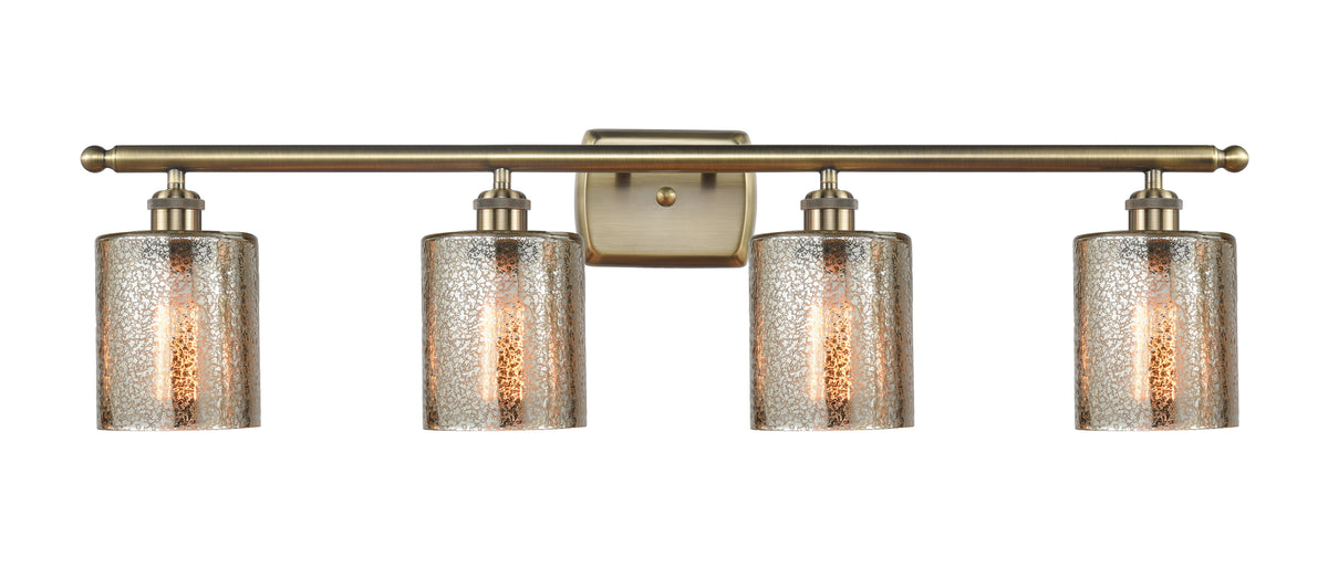 Cobbleskill 35-Inch 4-Light Bath Vanity Light with LED Bulbs Dimmable