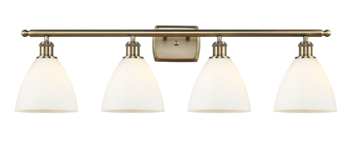 Bristol 38-Inch 4-Light Bath Vanity Light Dome Shade