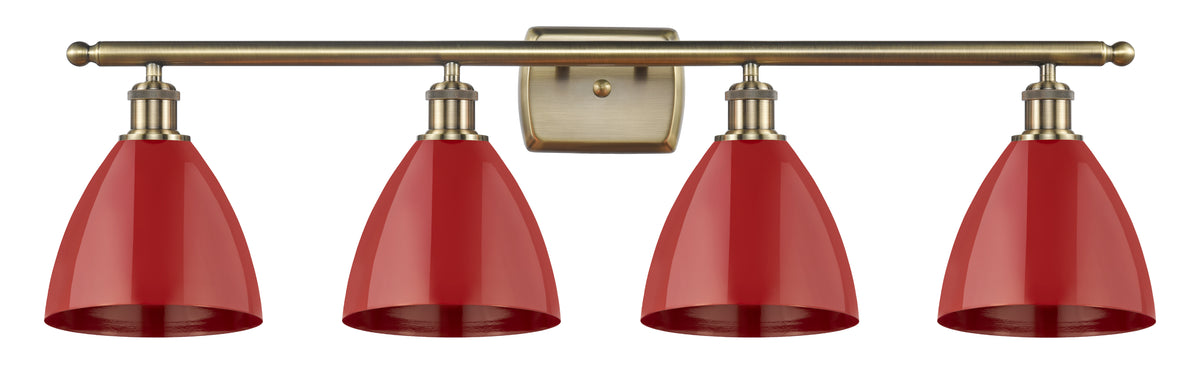 Plymouth 38-Inch 4-Light Bath Vanity Light with LED Bulbs