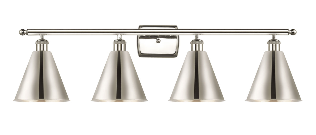 Berkshire Metal 38-Inch 4-Light Bath Vanity Light with LED Bulbs