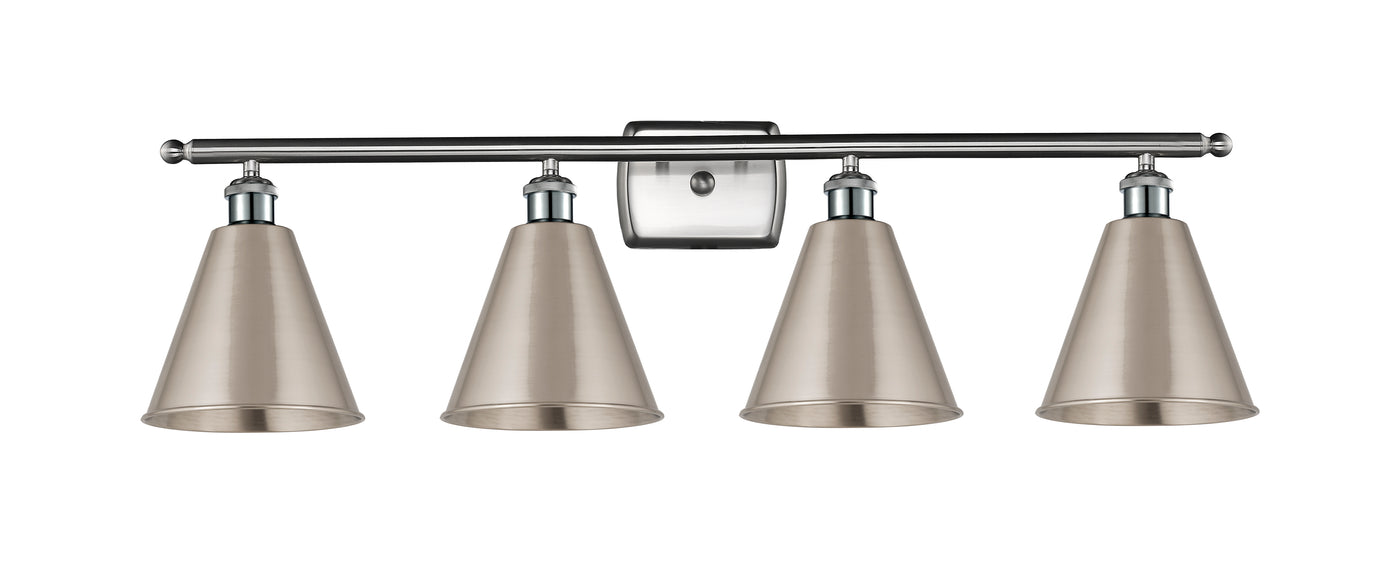 Ballston Industrial, Farmhouse, Restoration-Vintage Berkshire Metal Bath Vanity Light