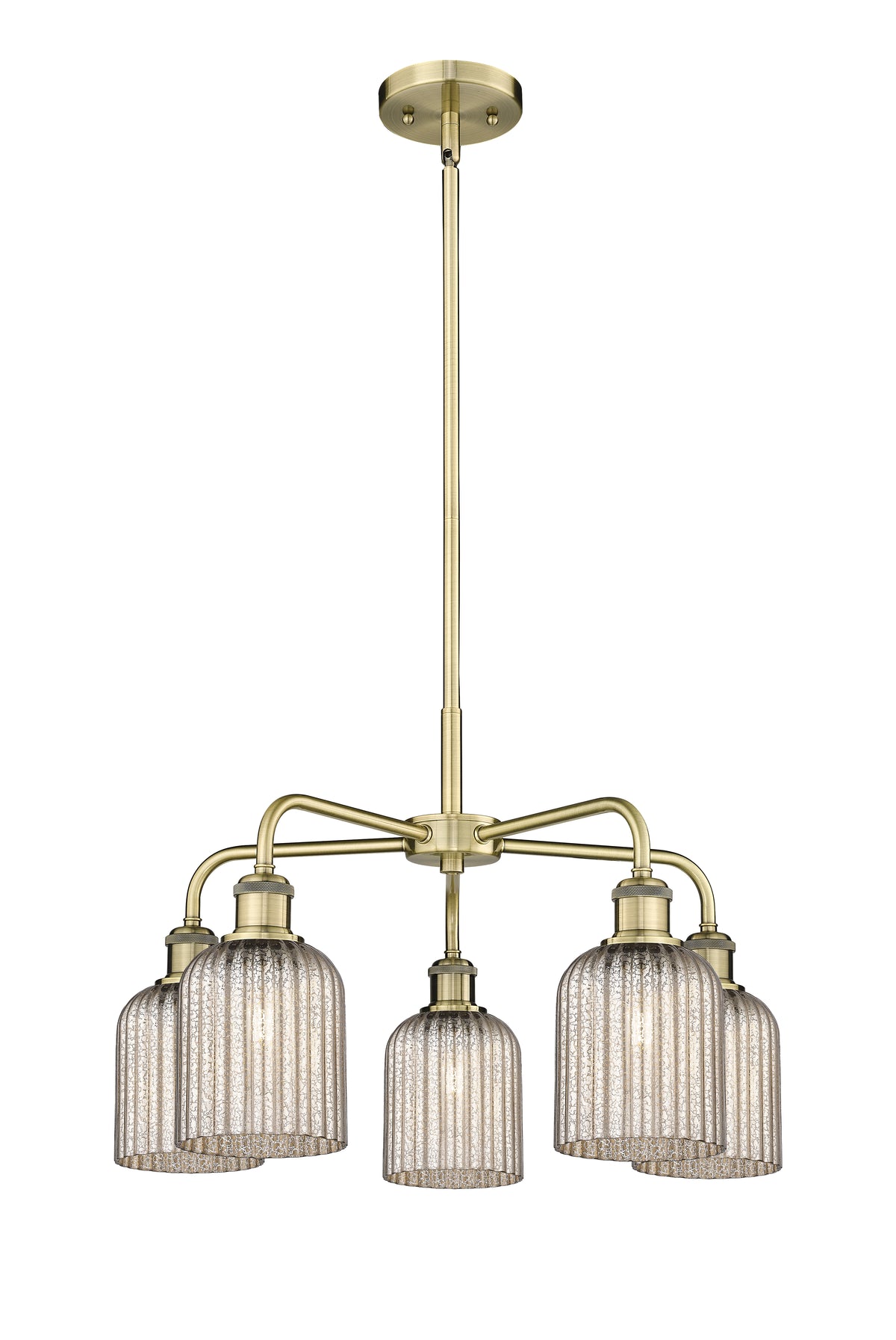 Ballston Chandelier Cast Brass Glass Steel