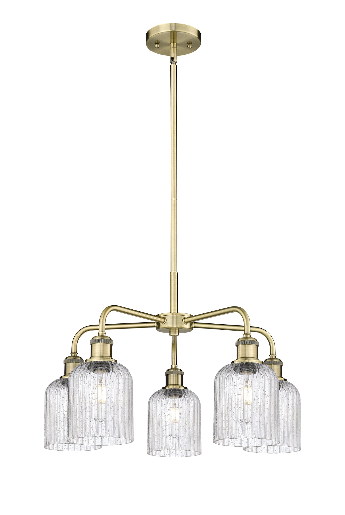 Ballston Chandelier Cast Brass Glass Steel