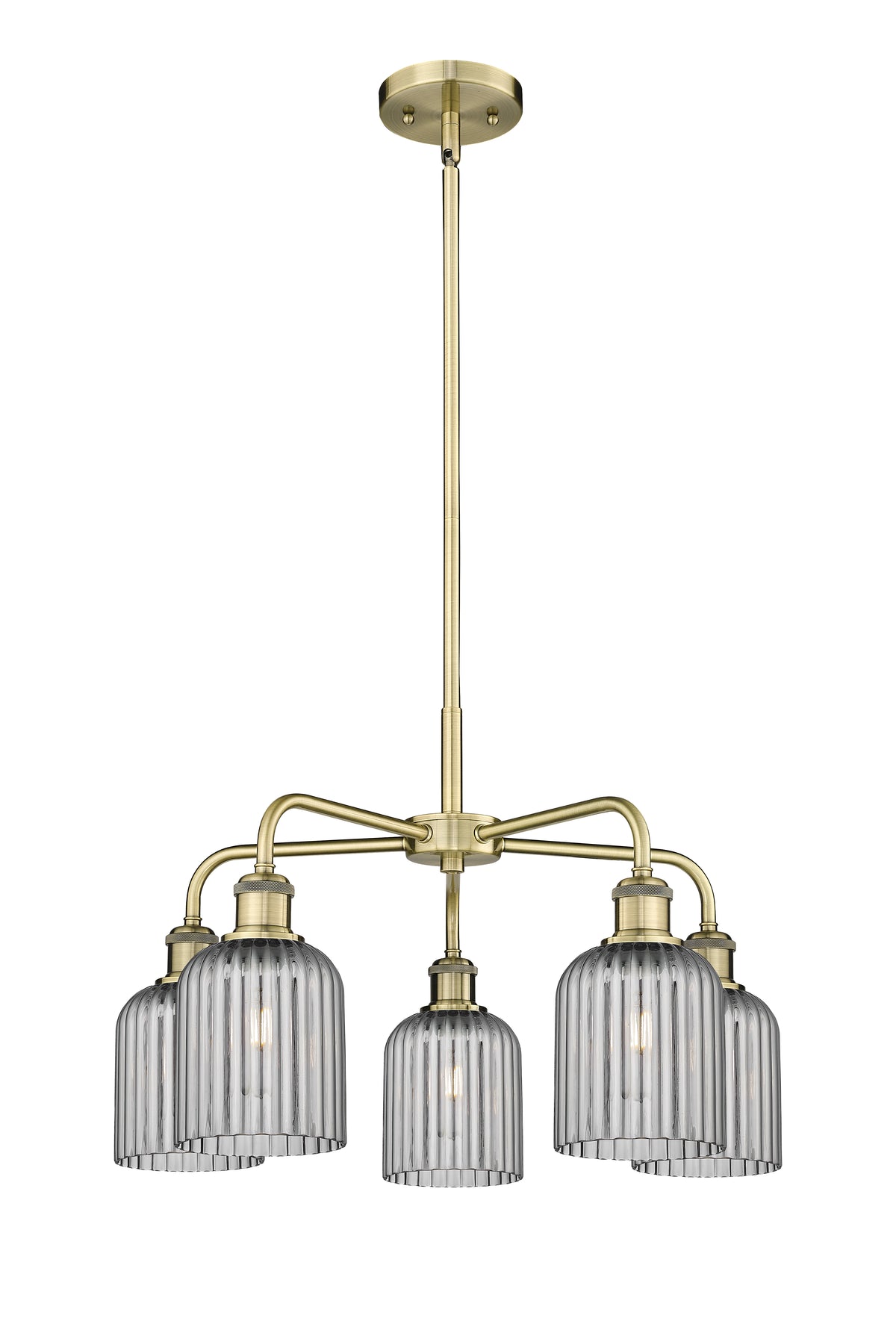Ballston Chandelier Cast Brass Glass Steel