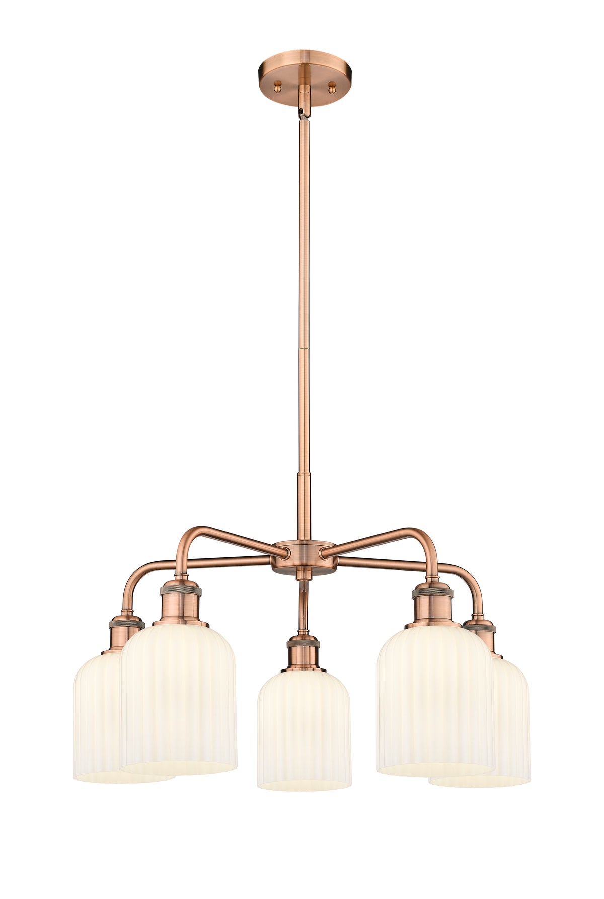 Ballston Chandelier Cast Brass Glass Steel