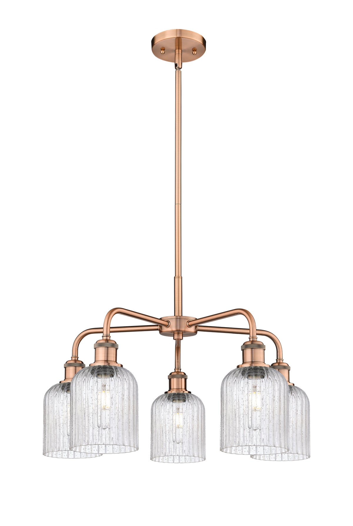 Ballston Chandelier Cast Brass Glass Steel