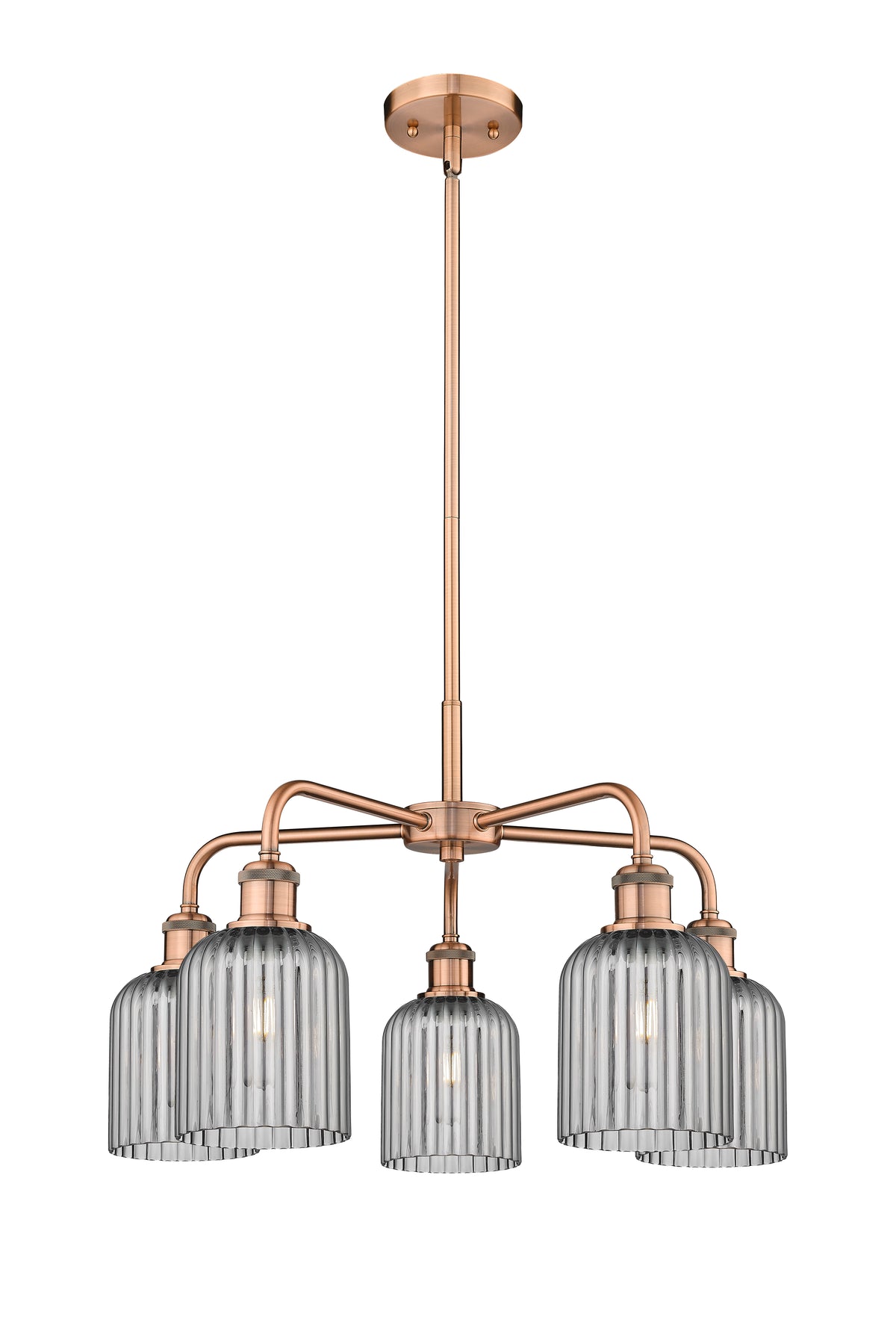 Ballston Chandelier Cast Brass Glass Steel