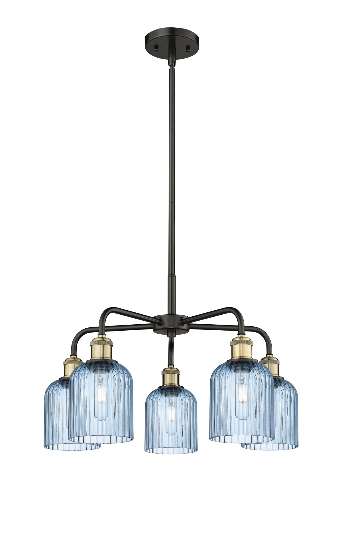 Ballston Chandelier Cast Brass Glass Steel