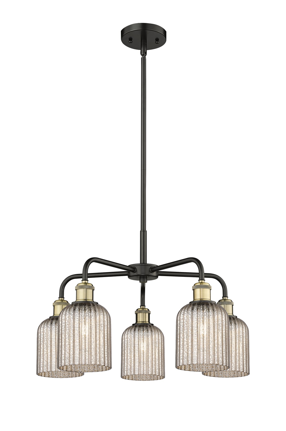 Ballston Chandelier Cast Brass Glass Steel