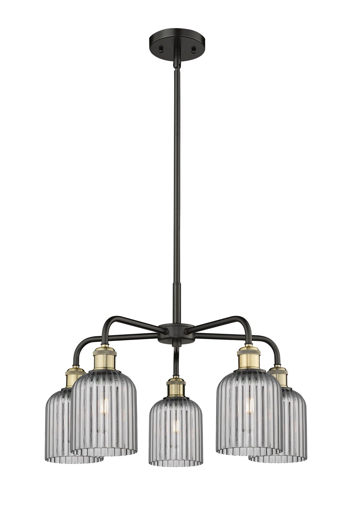 Ballston Chandelier Cast Brass Glass Steel