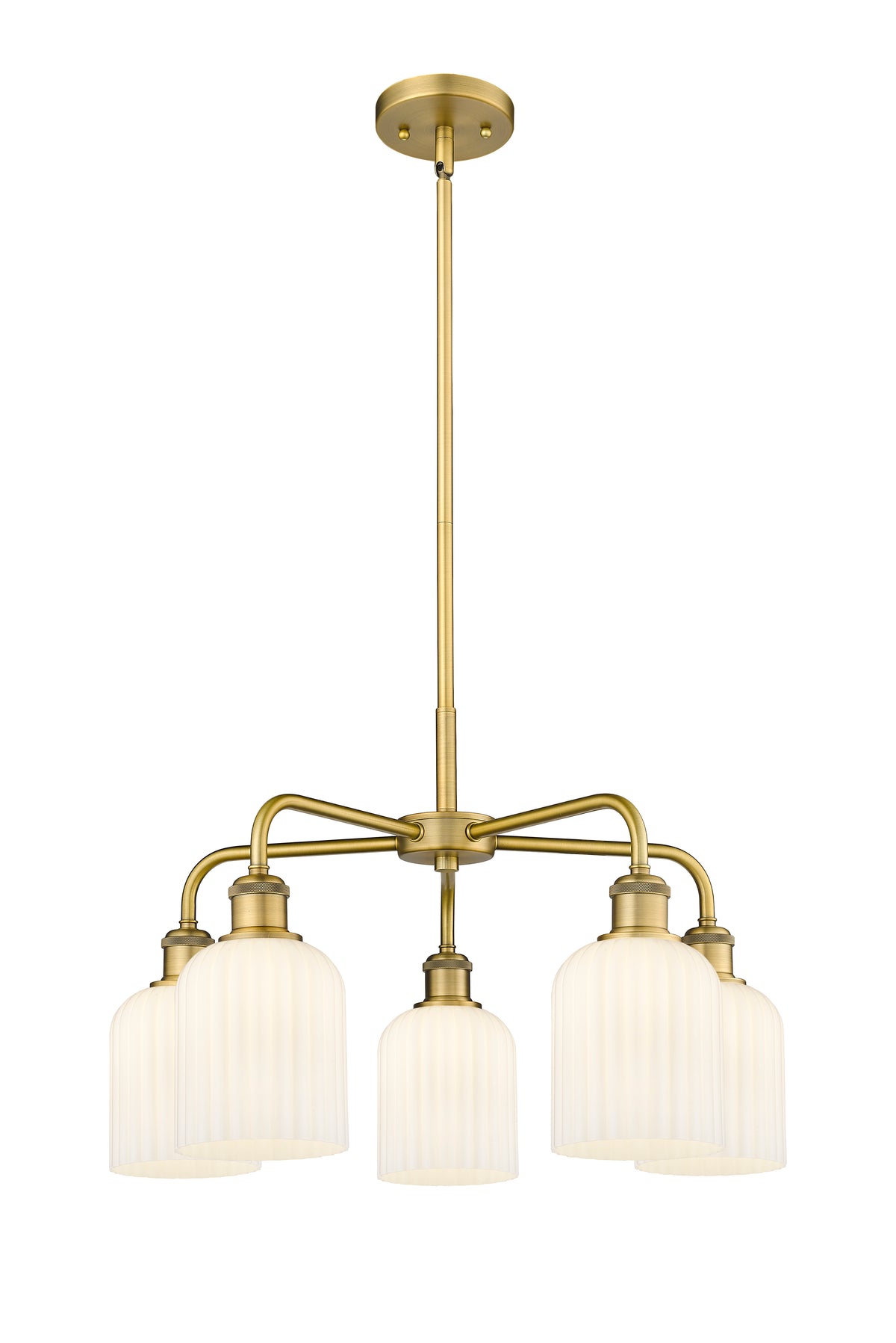 Ballston Chandelier Cast Brass Glass Steel