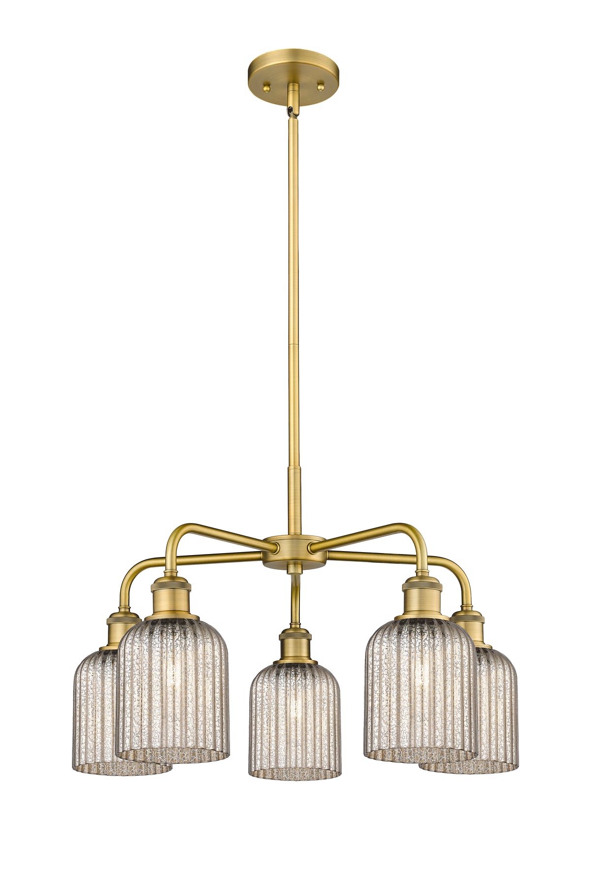 Ballston Chandelier Cast Brass Glass Steel