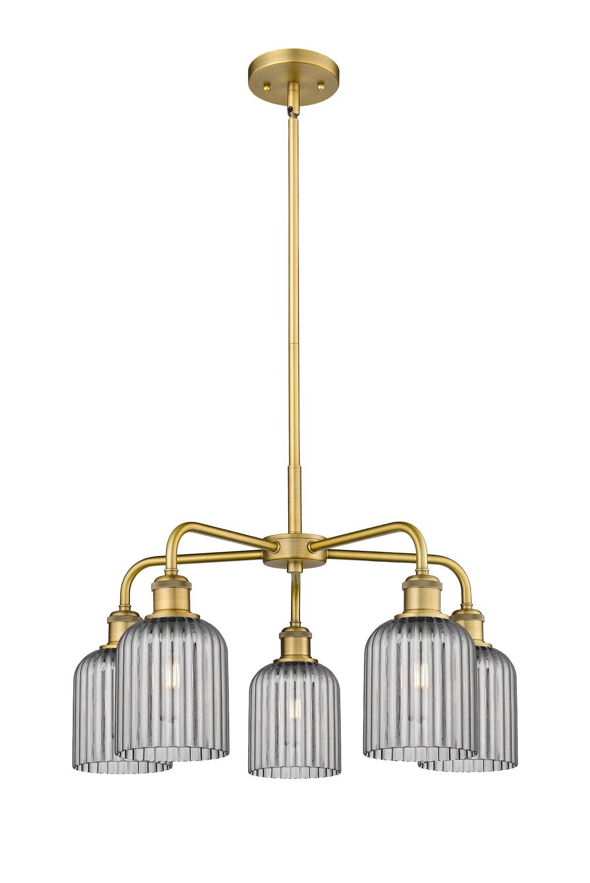 Ballston Chandelier Cast Brass Glass Steel