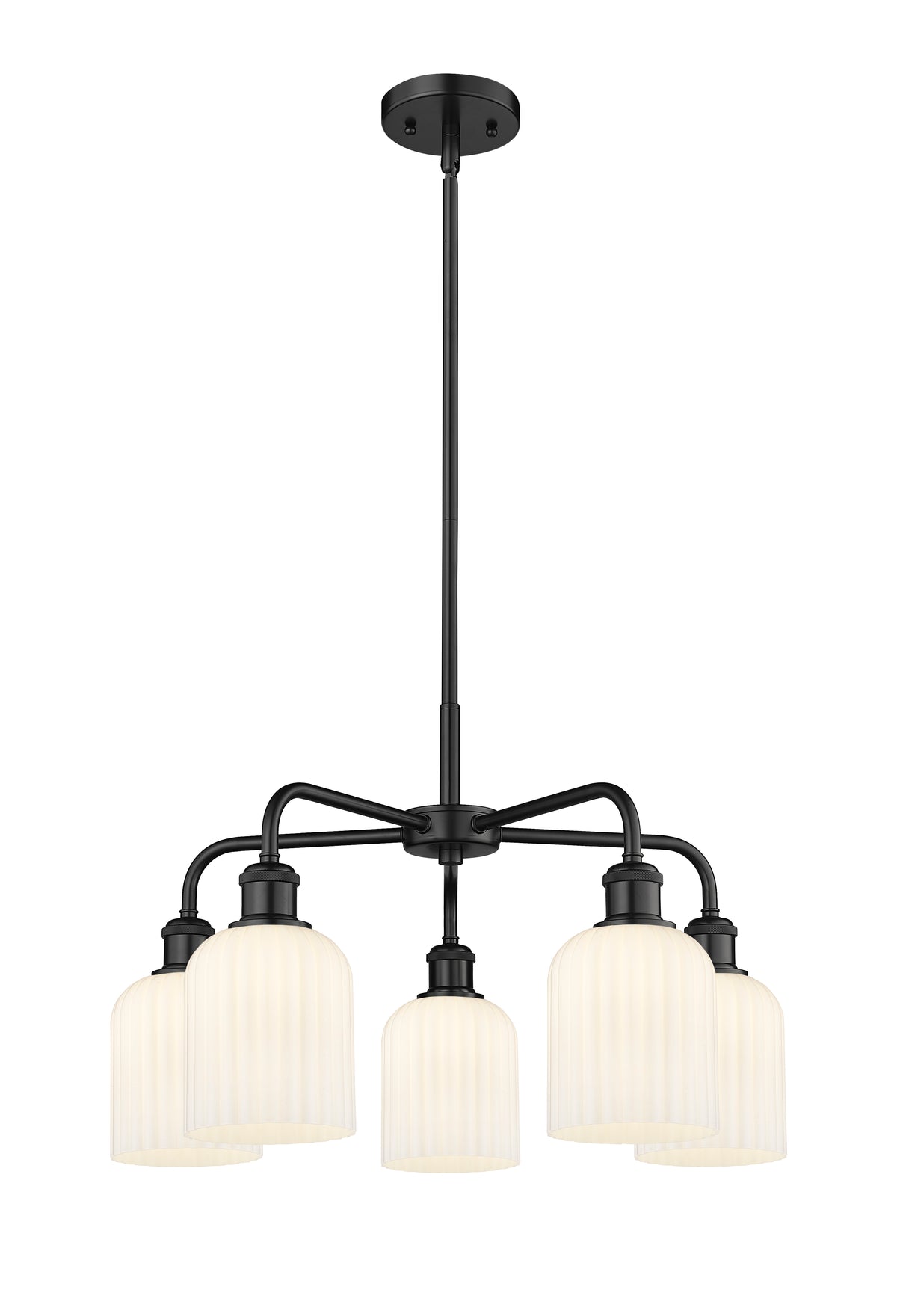 Ballston Chandelier Cast Brass Glass Steel