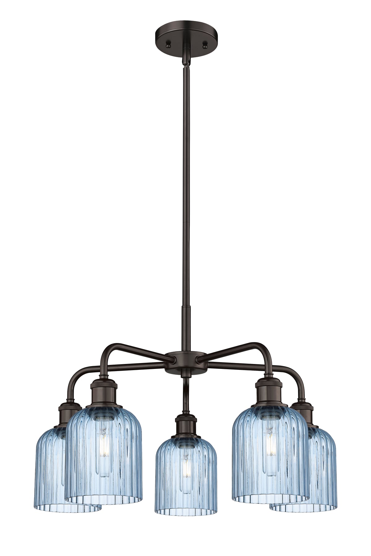 Ballston Chandelier Cast Brass Glass Steel