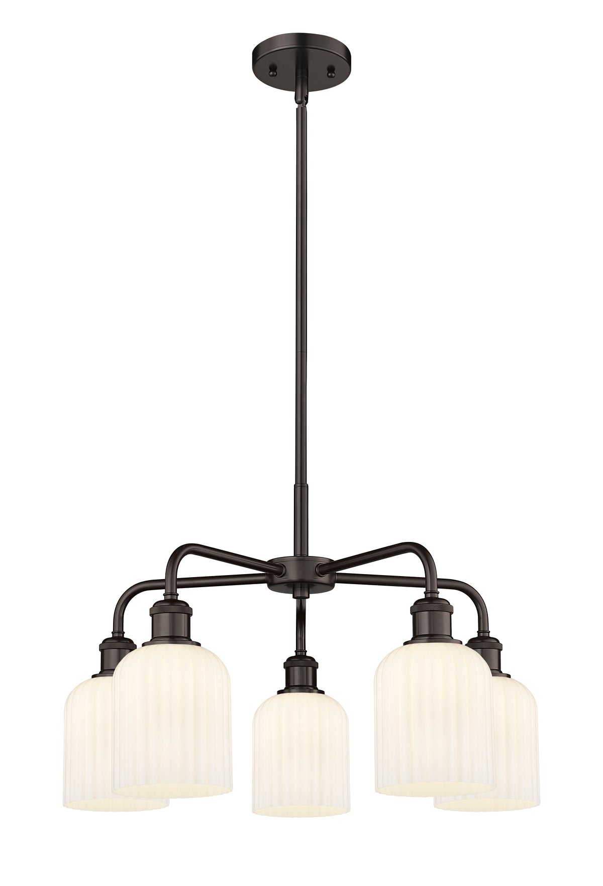 Ballston Chandelier Cast Brass Glass Steel