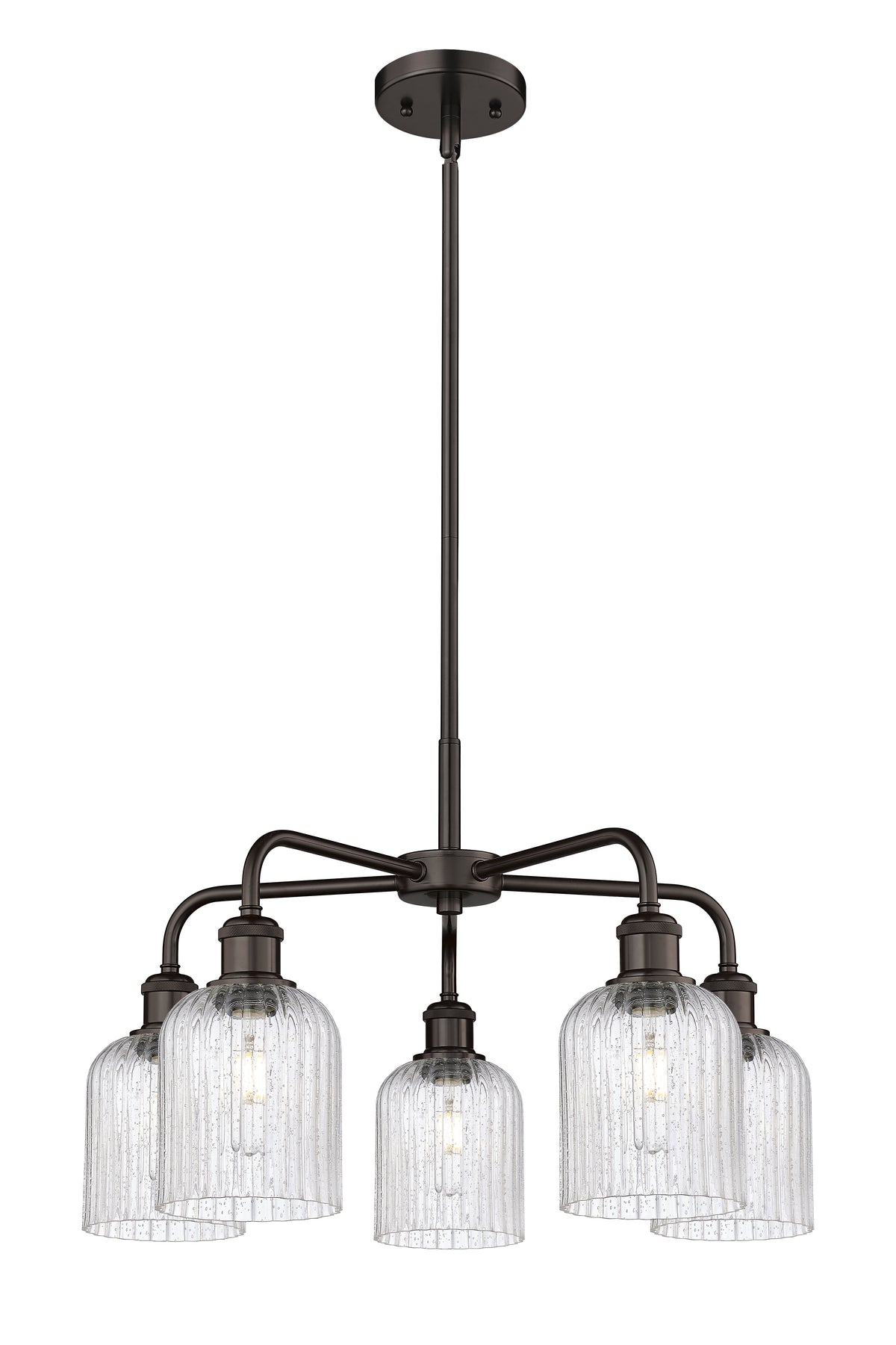Ballston Chandelier Cast Brass Glass Steel