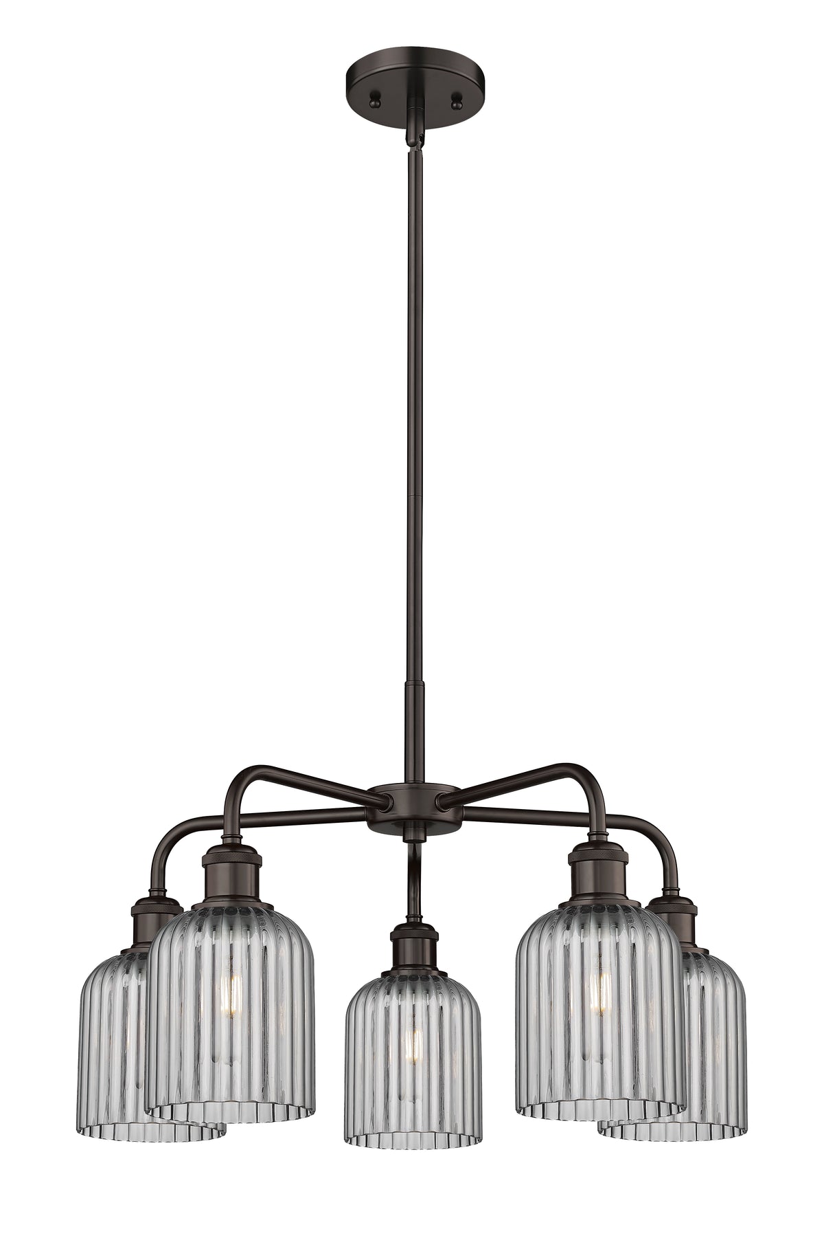 Ballston Chandelier Cast Brass Glass Steel