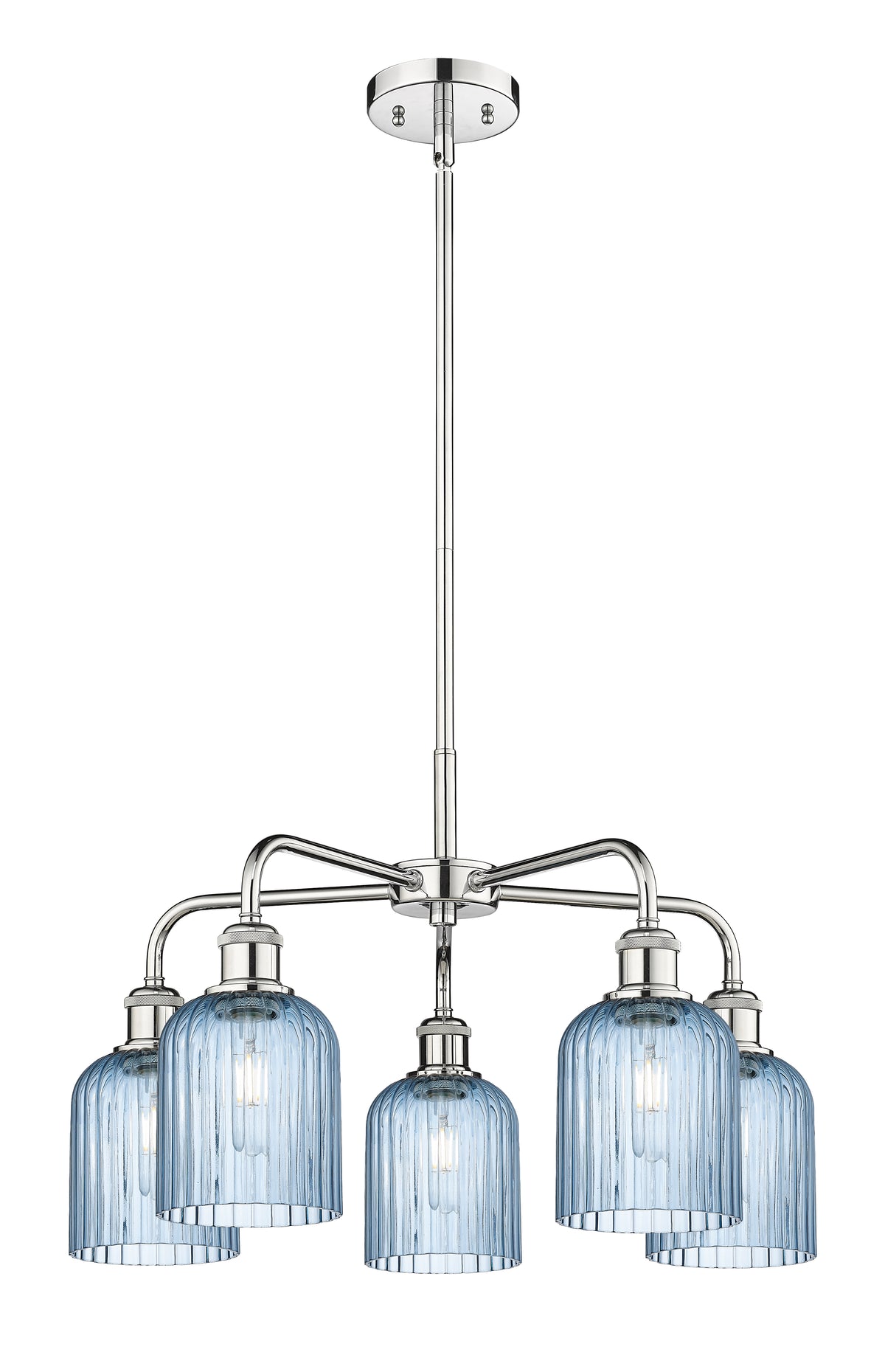 Ballston Chandelier Cast Brass Glass Steel