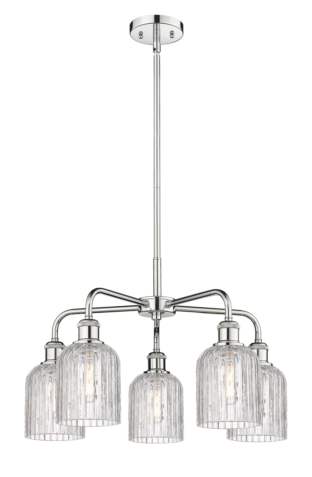 Ballston Chandelier Cast Brass Glass Steel
