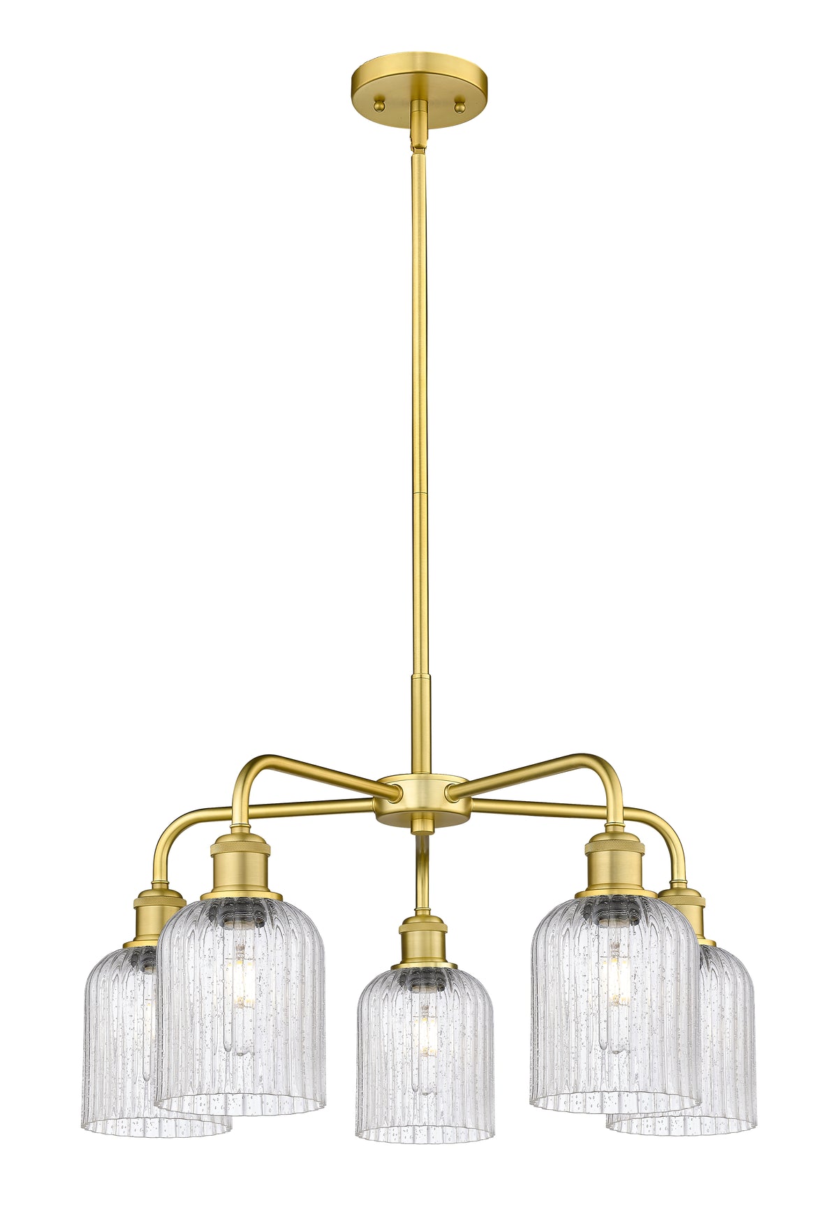 Ballston Chandelier Cast Brass Glass Steel
