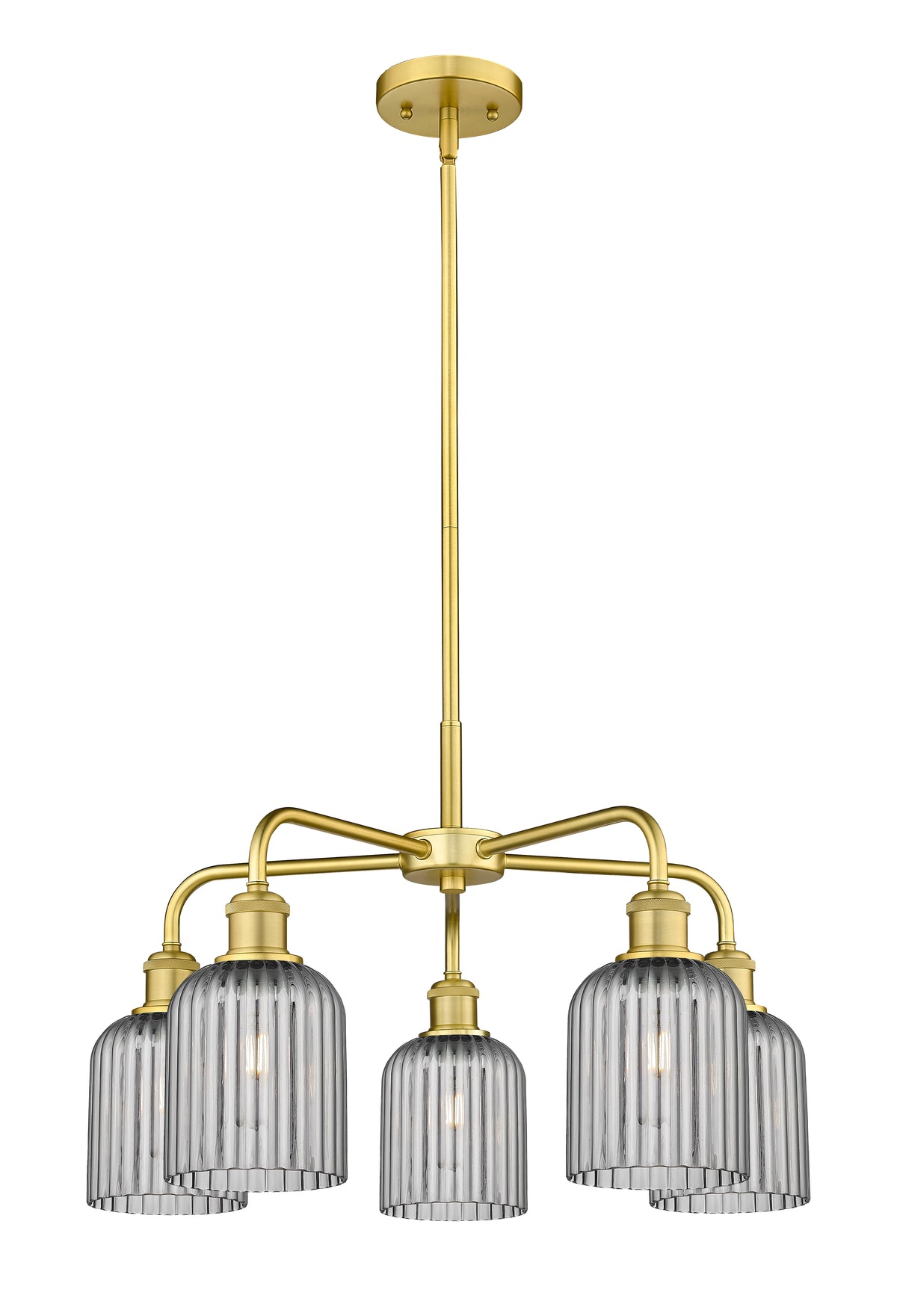Ballston Chandelier Cast Brass Glass Steel