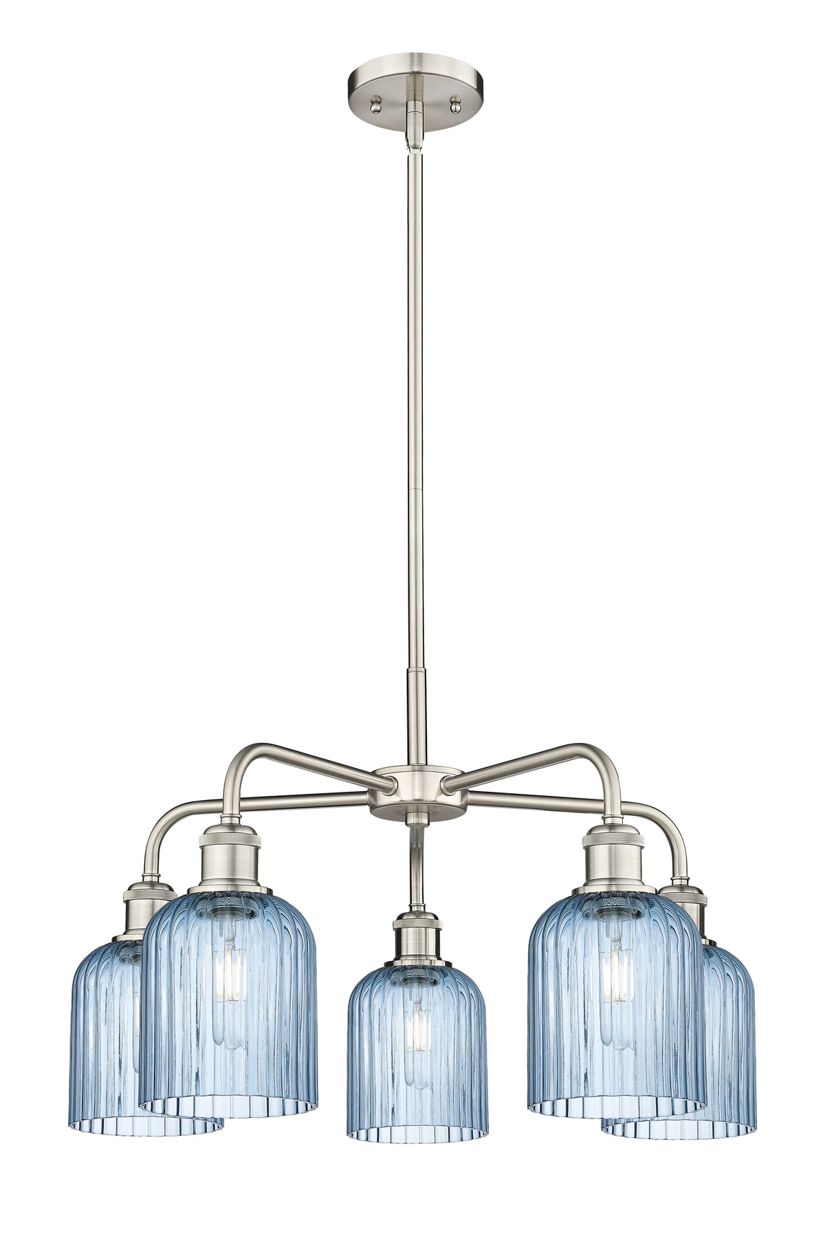 Ballston Chandelier Cast Brass Glass Steel