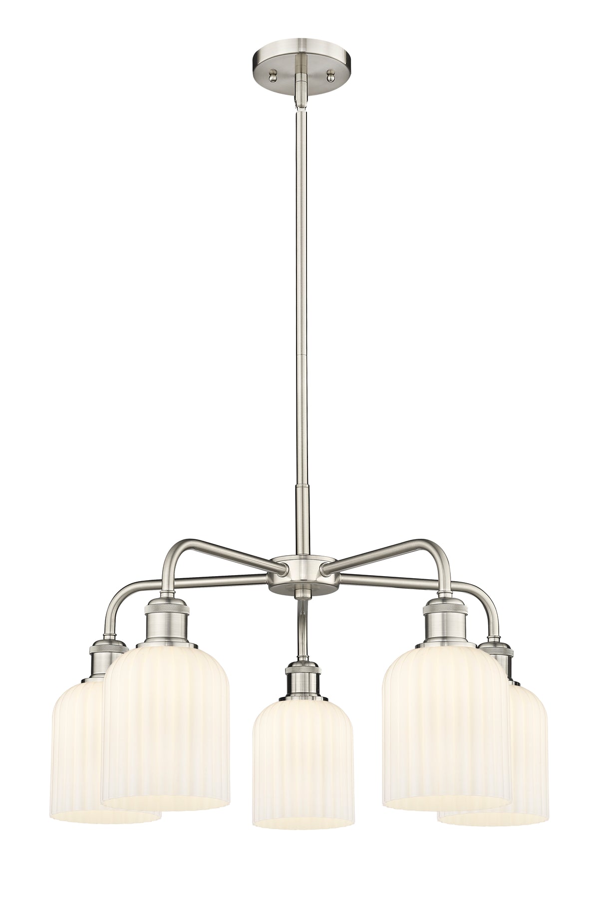 Ballston Chandelier Cast Brass Glass Steel