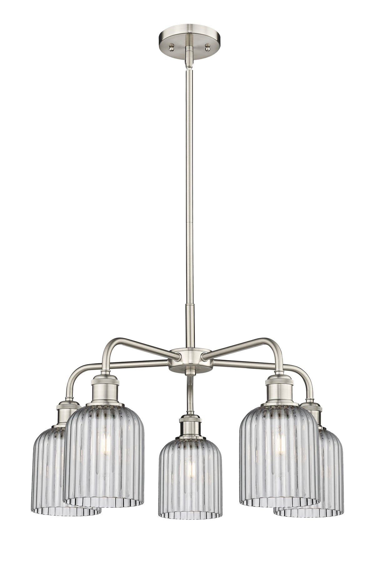 Ballston Chandelier Cast Brass Glass Steel