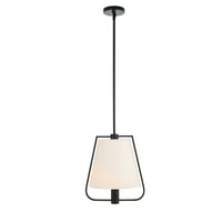 24'' Marco 1 Light Matte Black Pendant