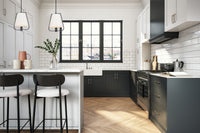 24'' Marco 1 Light Matte Black Pendant