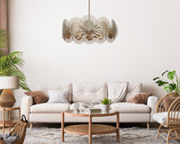 19'' Helia 12 Light Brushed Champagne Gold Chandelier