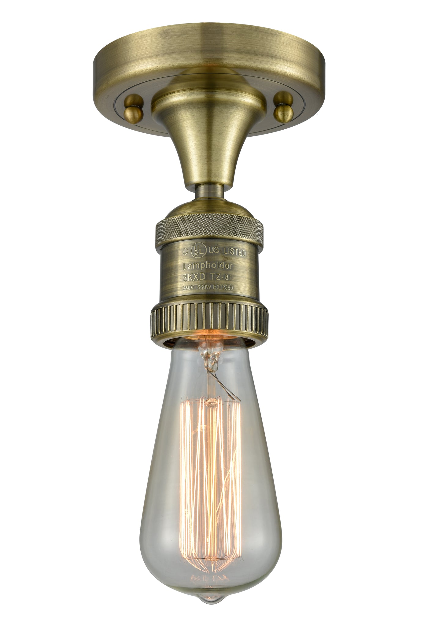Franklin Semi-Flush Mount Brushed Nickel