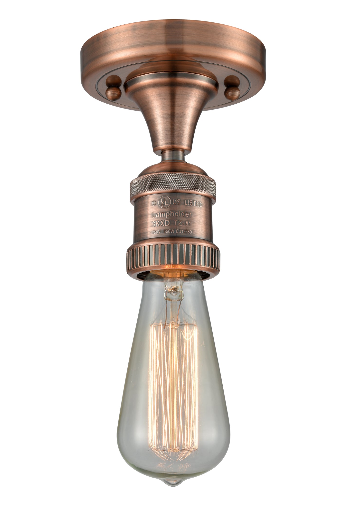 Franklin Semi-Flush Mount Brushed Nickel