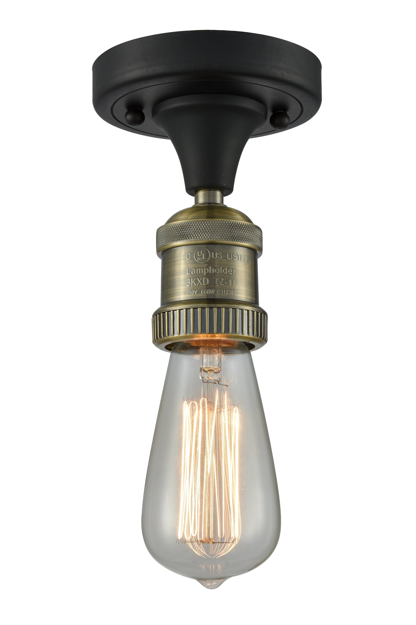 Franklin Semi-Flush Mount Brushed Nickel