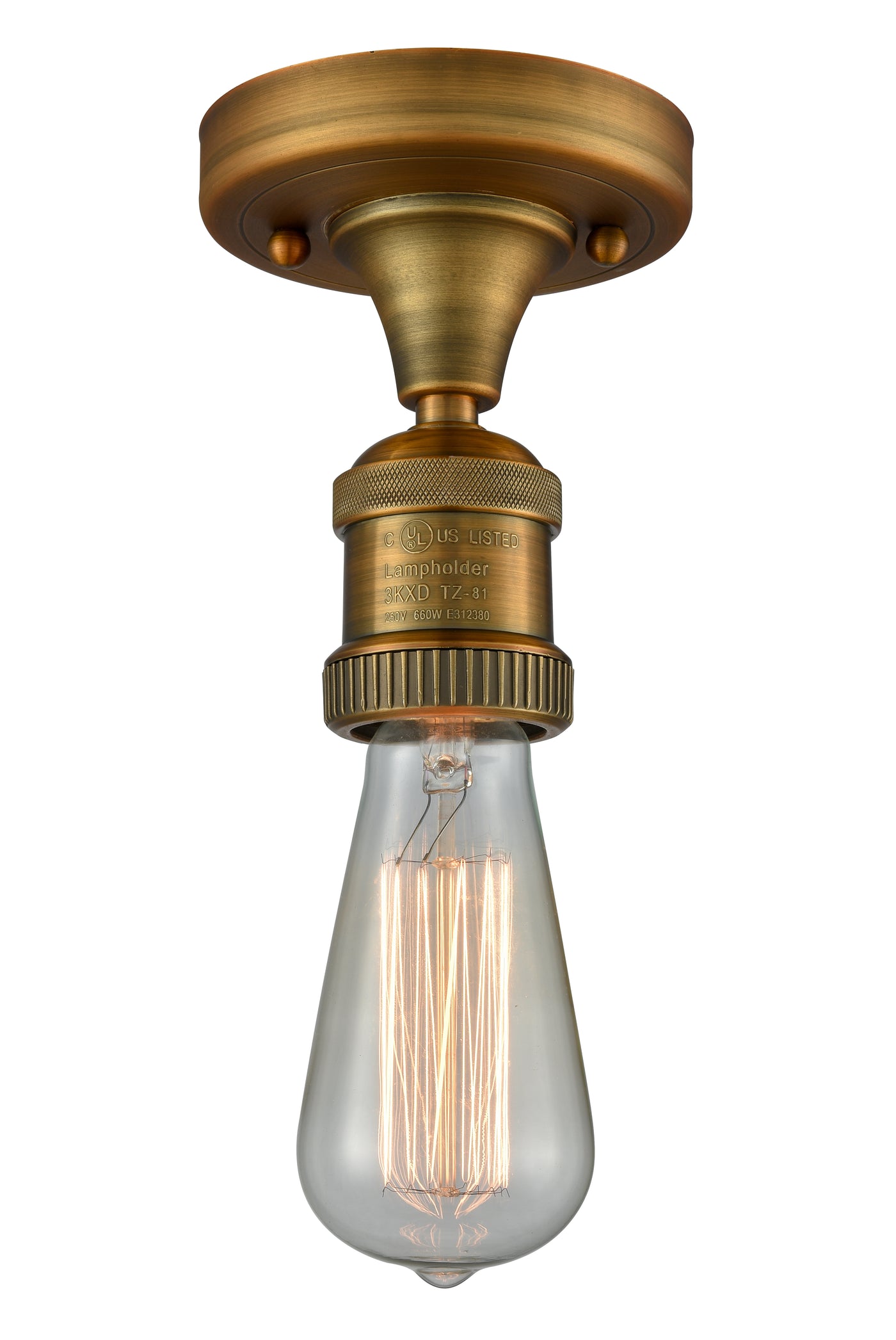 Franklin Semi-Flush Mount Brushed Nickel