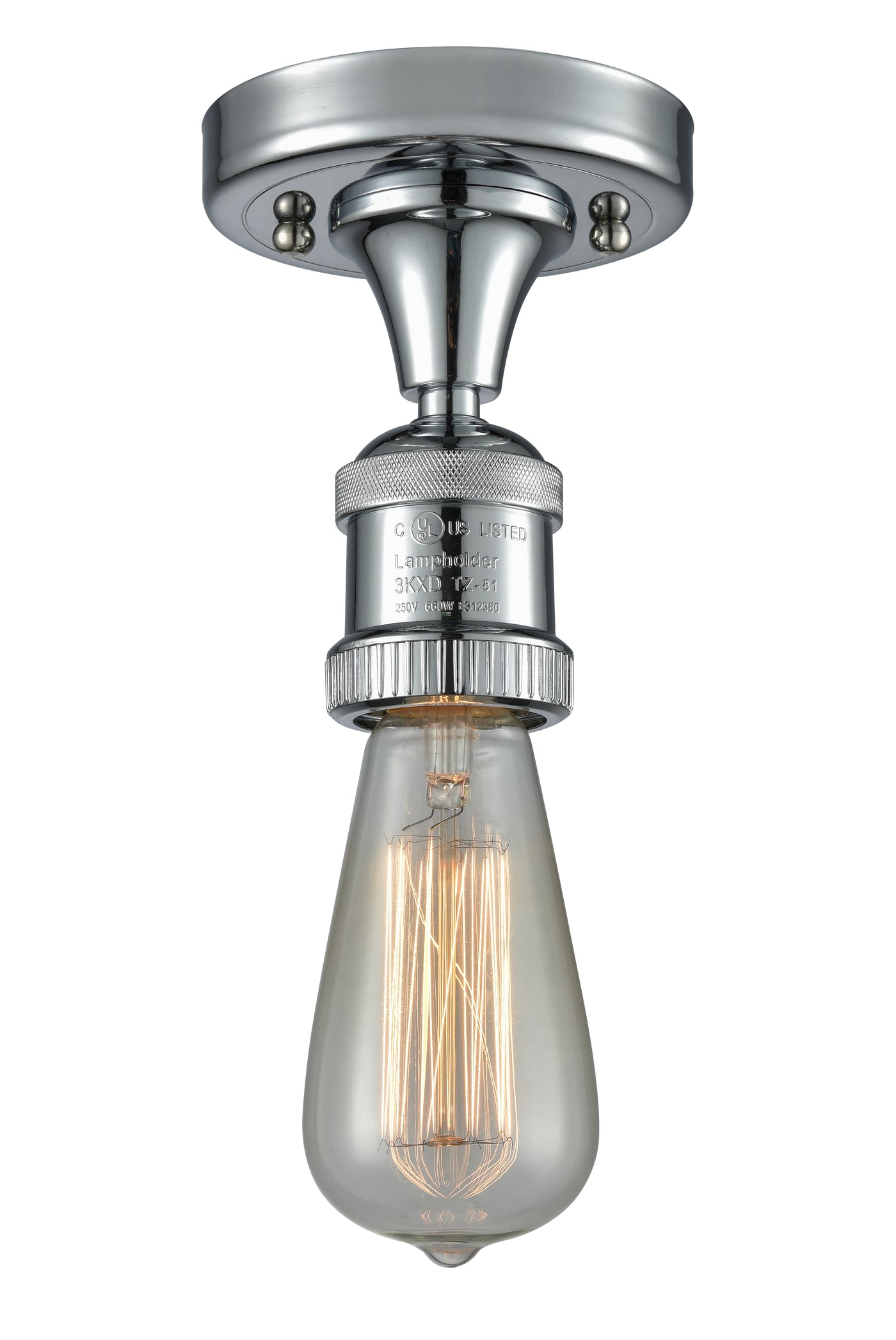 Franklin Semi-Flush Mount Brushed Nickel