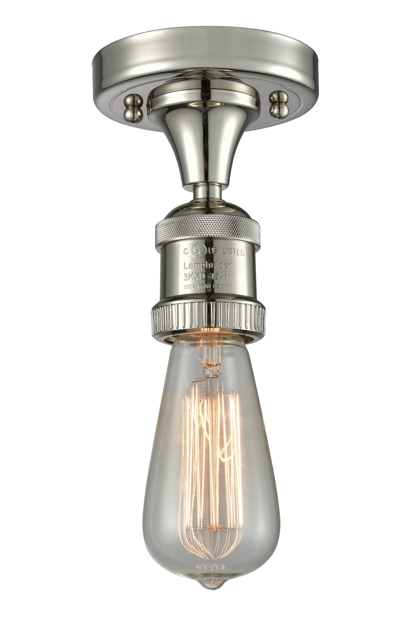 Franklin Semi-Flush Mount Brushed Nickel