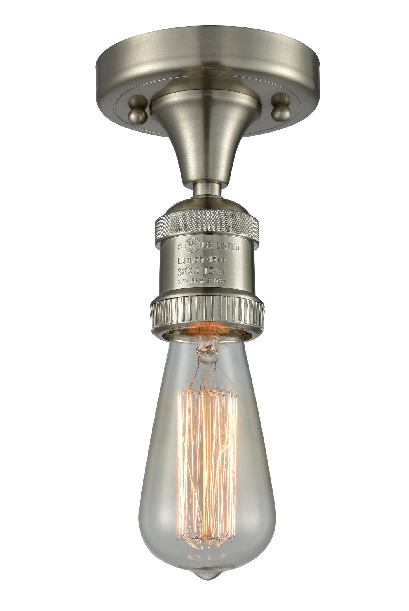 Franklin Semi-Flush Mount Brushed Nickel