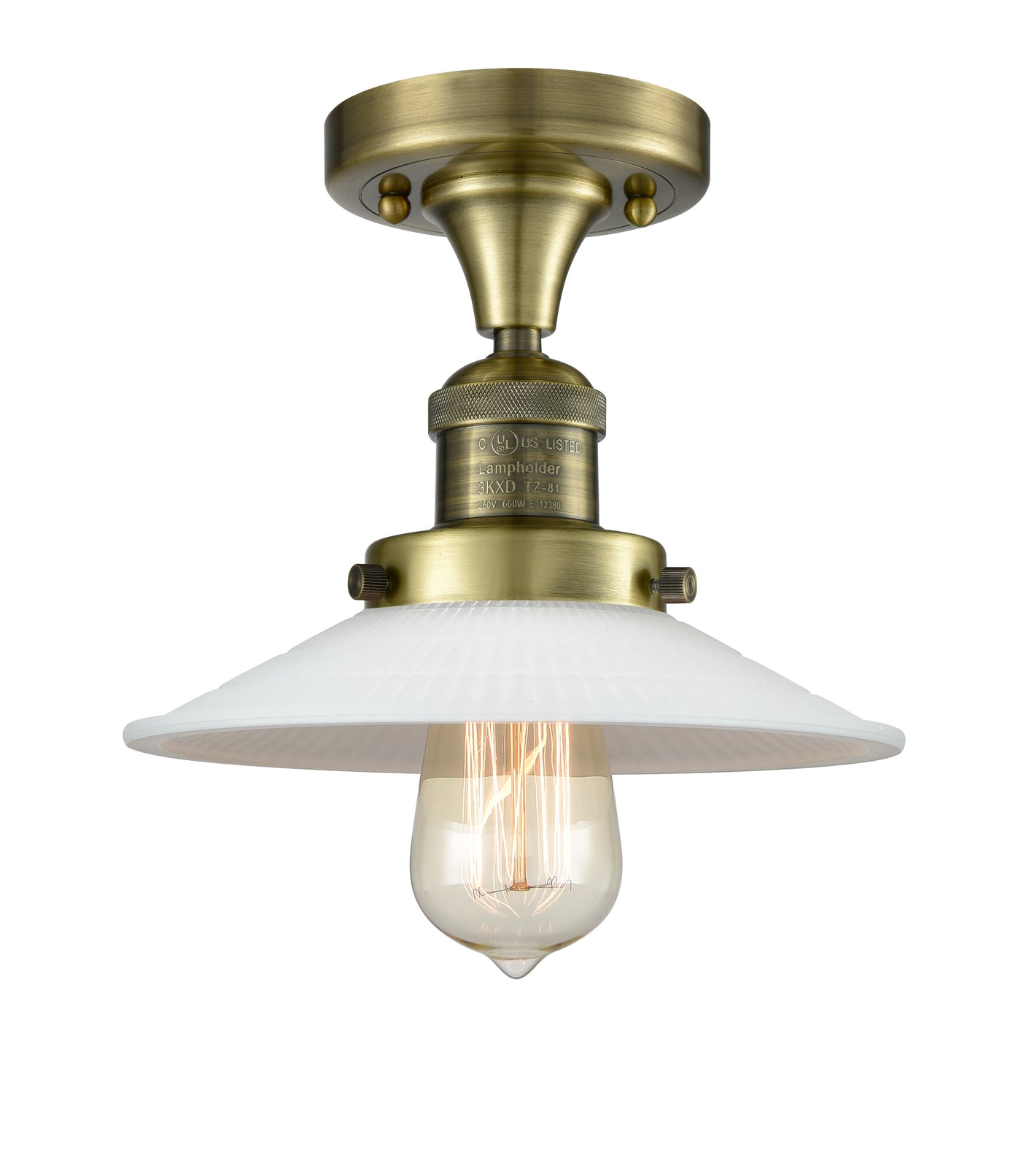 Franklin Semi-Flush Mount Brushed Satin Nickel
