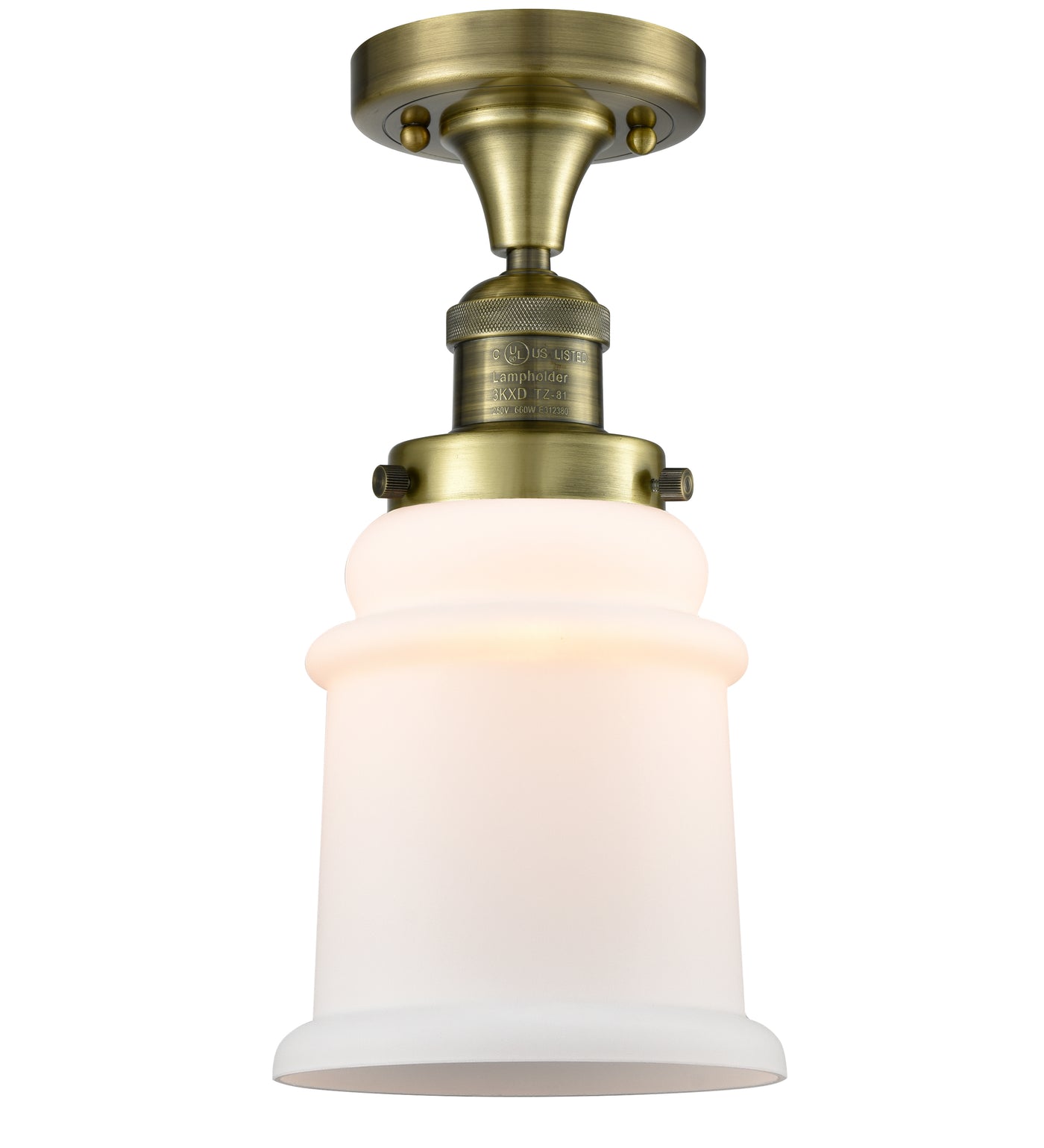 Franklin Semi-Flush Mount Brushed Satin Nickel