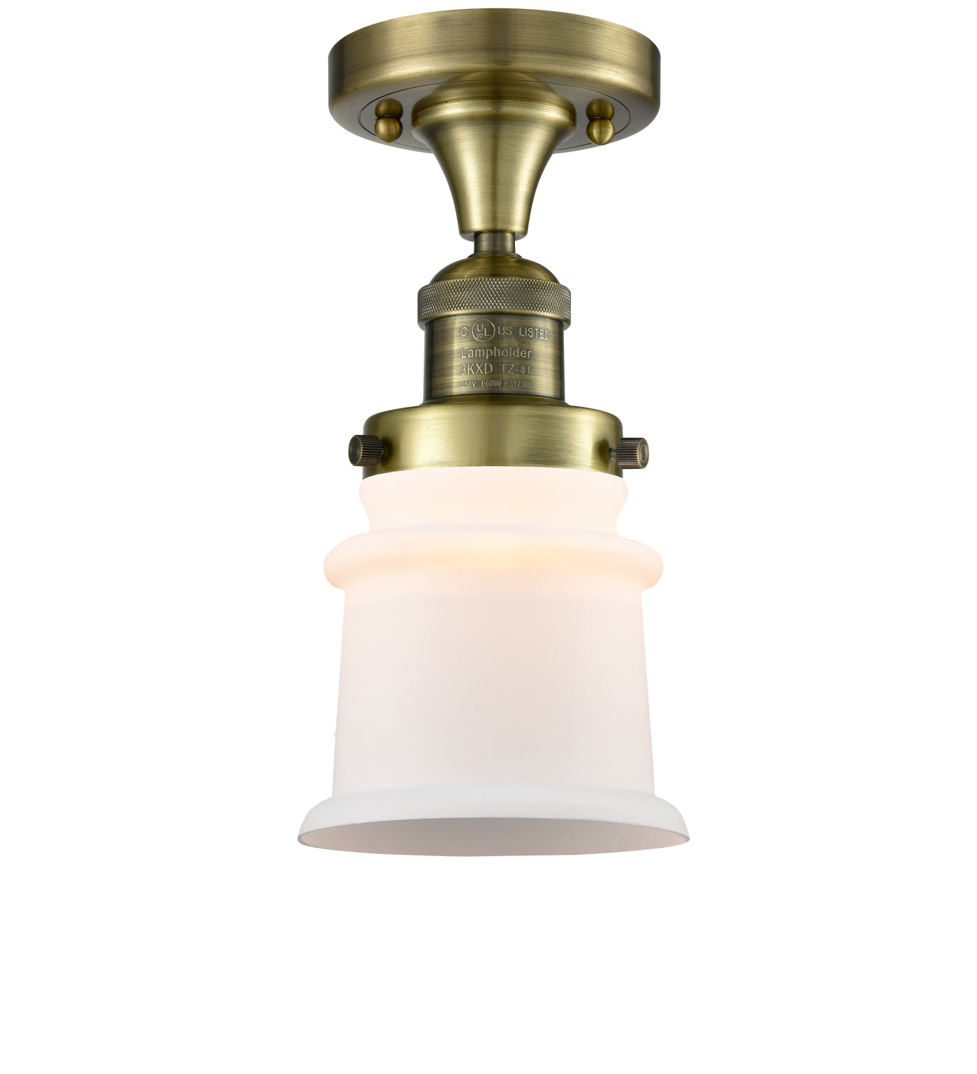 Franklin Semi-Flush Mount Brushed Nickel