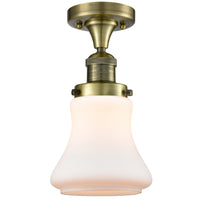 Franklin Semi-Flush Mount Cast Brass Nickel