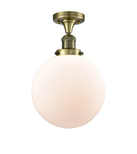 Franklin Semi-Flush Mount Brushed Nickel Steel