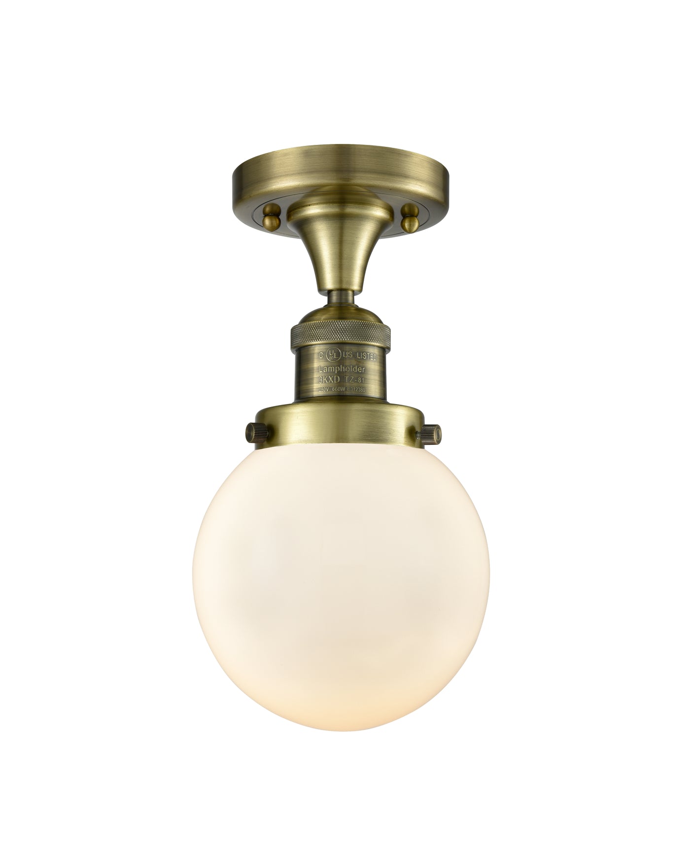 Franklin Semi-Flush Mount Brushed Nickel