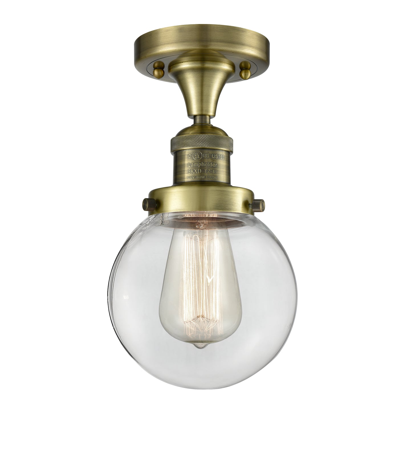 Franklin Semi-Flush Mount Brushed Nickel