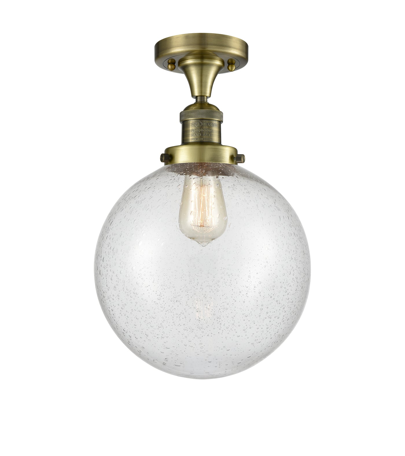Franklin Semi-Flush Mount Brushed Nickel