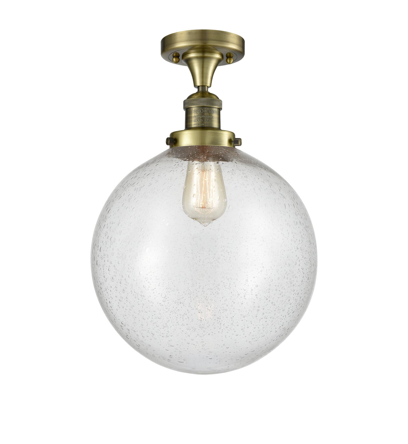 Franklin Semi-Flush Mount Brushed Satin Nickel