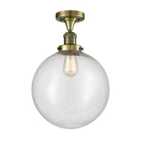 Franklin Semi-Flush Mount Brushed Satin Nickel